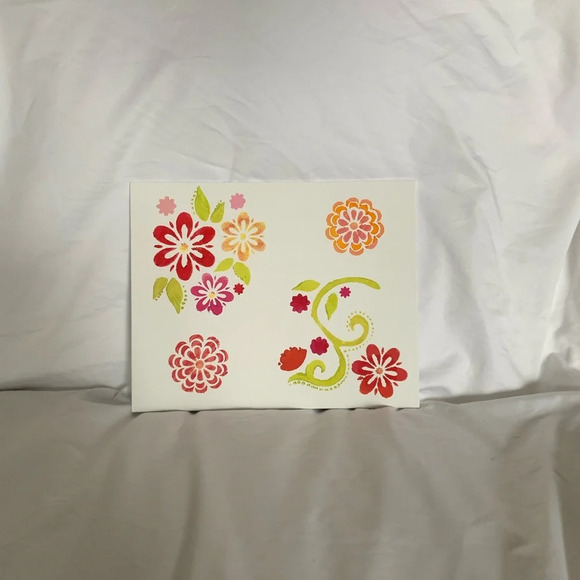 ORIGINAL florals on canvas panel - 8”x10” - Picture 3 of 8